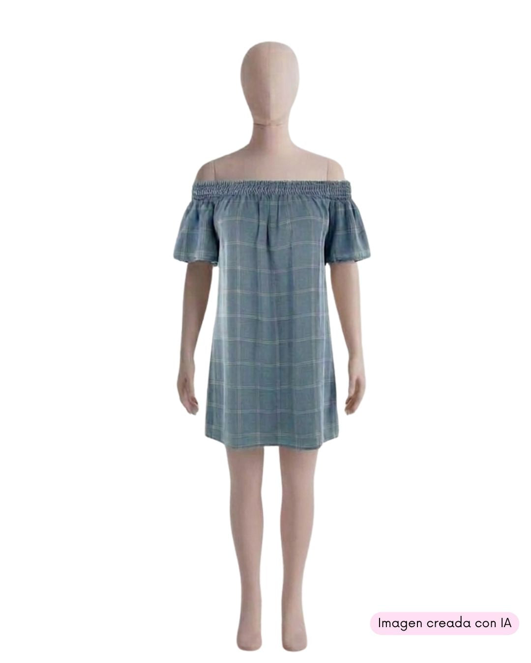 Vestido mini encauchado
