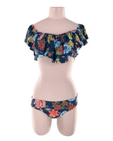 Bikini print flores top