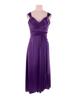 Vestido satinado de tiras