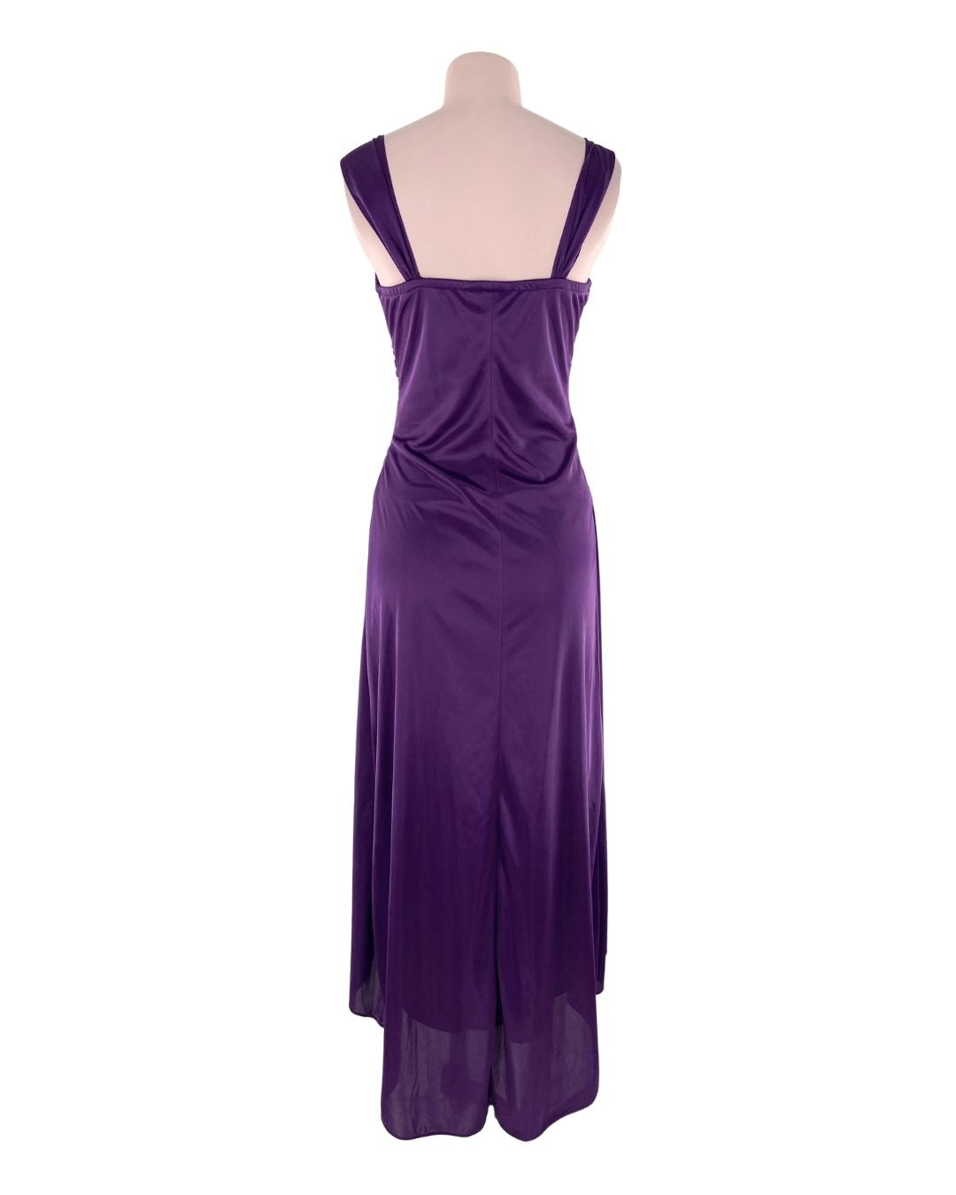 Vestido satinado de tiras