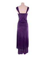 Vestido satinado de tiras