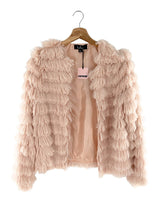 Chaqueta abierta afelpada