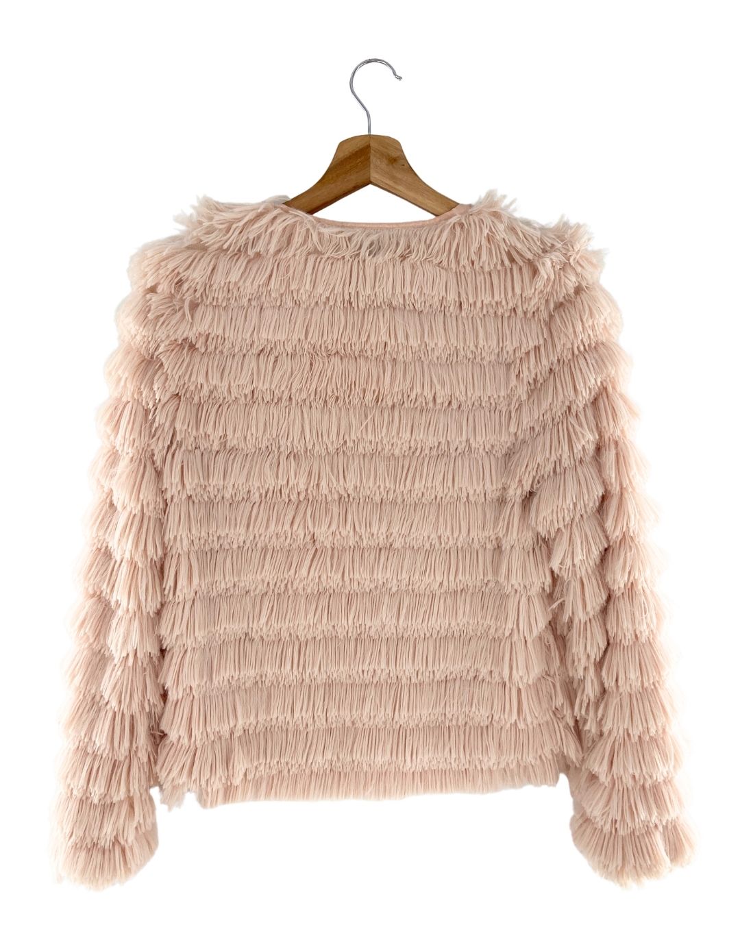 Chaqueta abierta afelpada