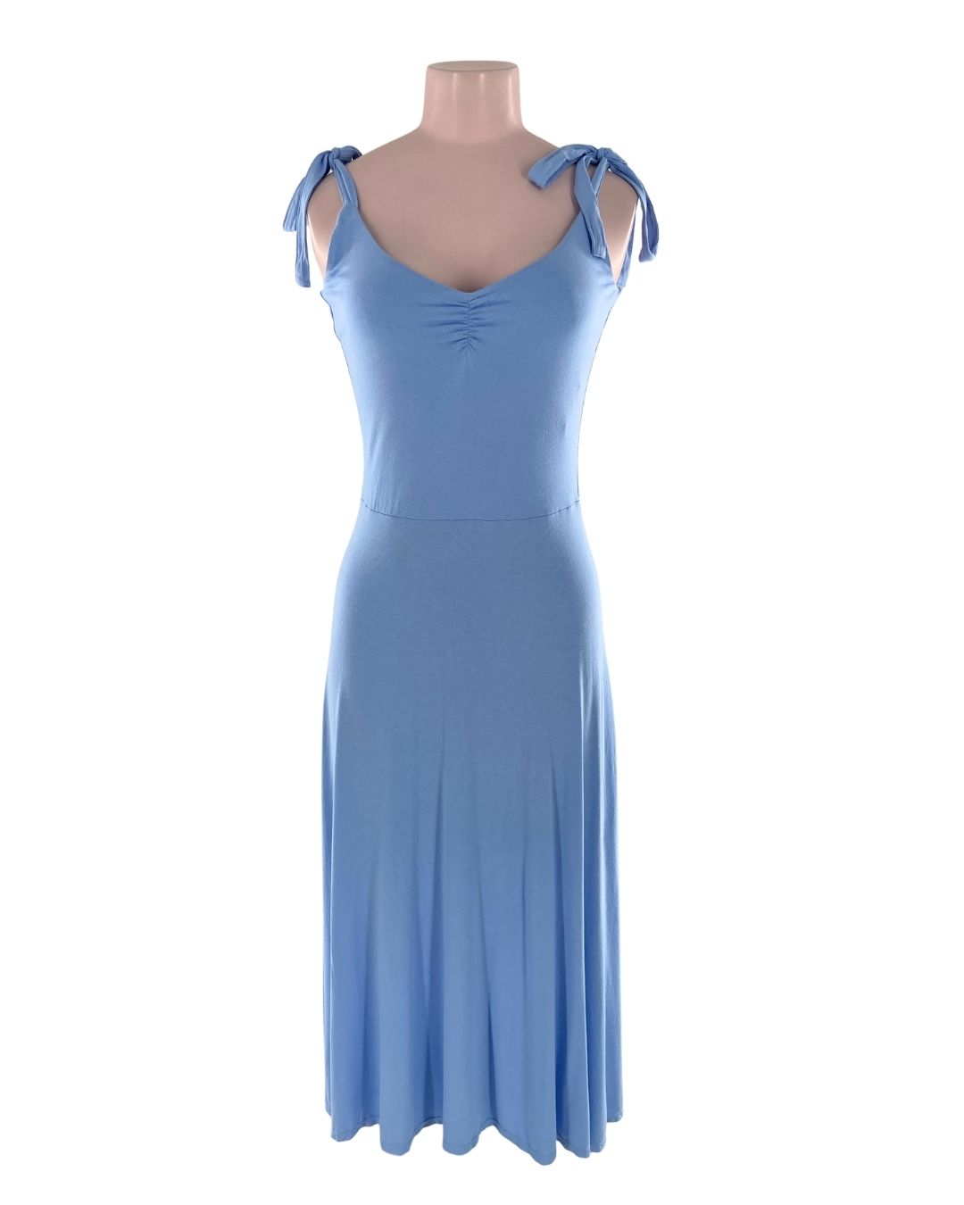 Maxi vestido de tiras anudadas