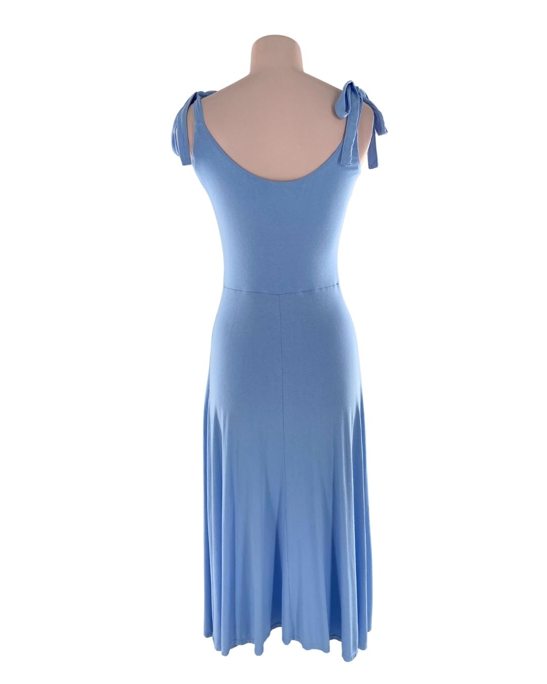 Maxi vestido de tiras anudadas