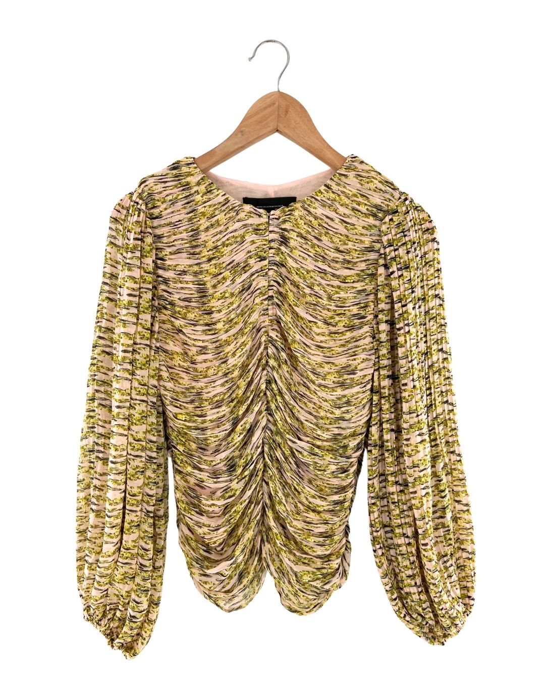 Blusa mini plisada print