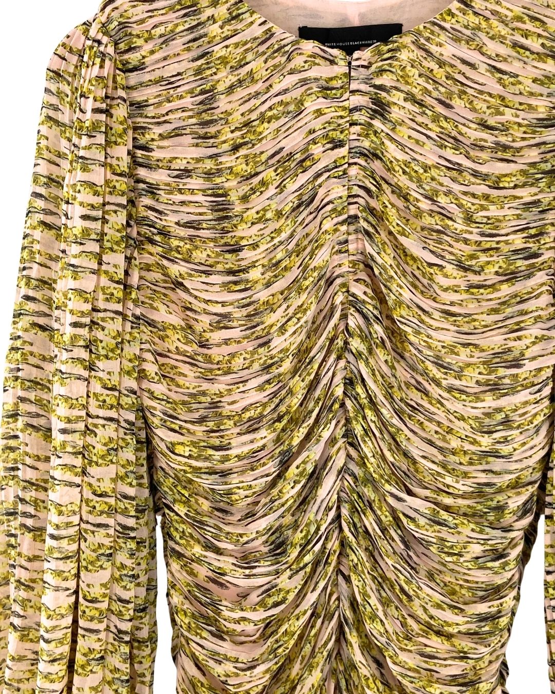 Blusa mini plisada print