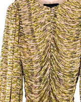 Blusa mini plisada print