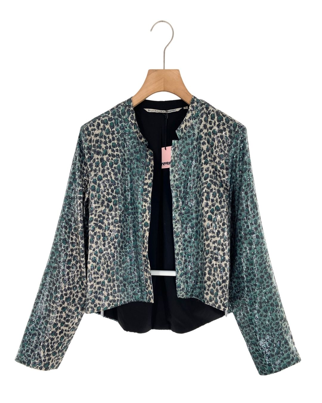 Chaqueta abierta en lentejuelas
