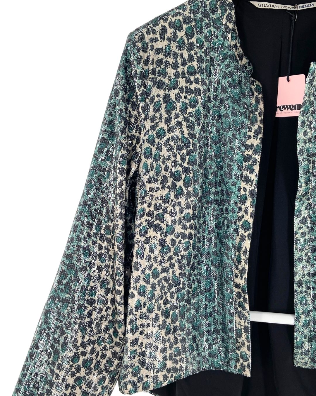 Chaqueta abierta en lentejuelas