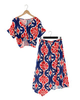 Set de blusa crop  y falda
