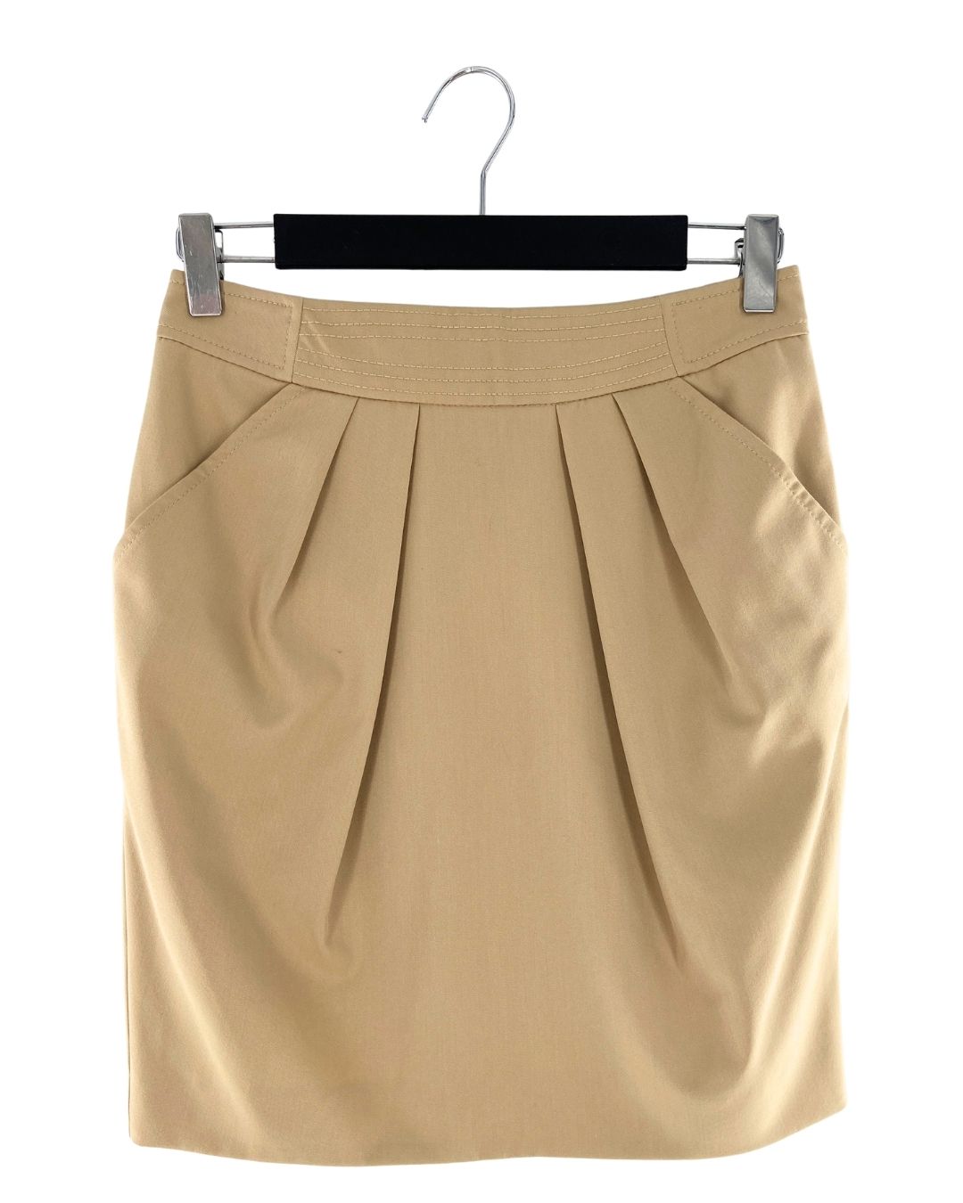 Falda midi con prenses