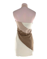 Vestido mini color block