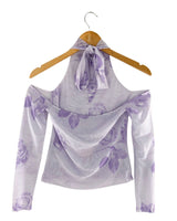 Set blusa en mesh y pantalon
