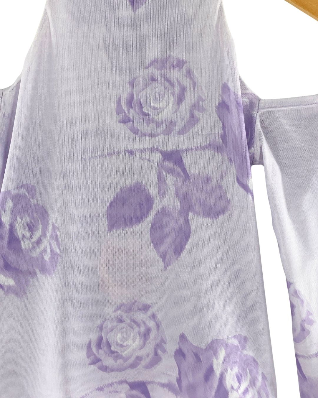 Set blusa en mesh y pantalon