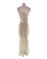 Maxi vestido one shoulder