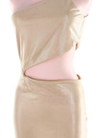 Maxi vestido one shoulder