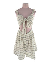 Vestido mini de tiras anudado