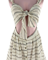 Vestido mini de tiras anudado