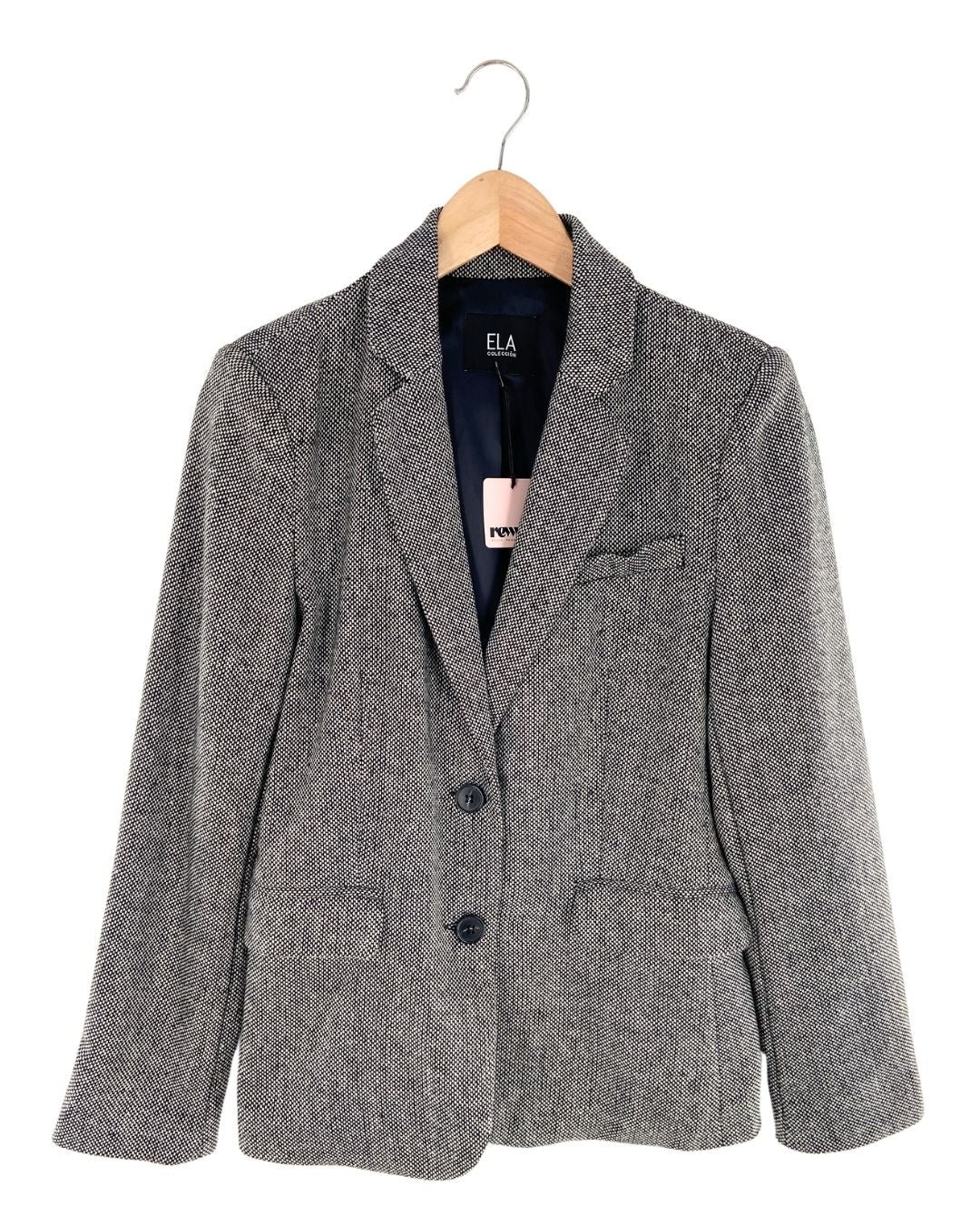 Blazer abotonado con textura