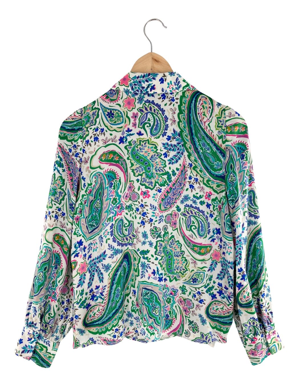 Camisa manga larga satinada