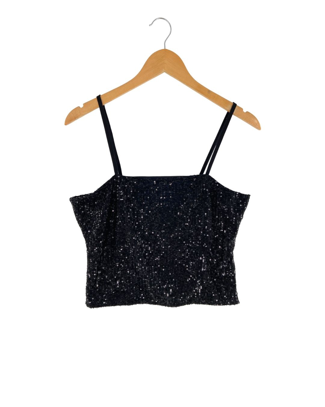 Blusa de tiras con lentejuelas