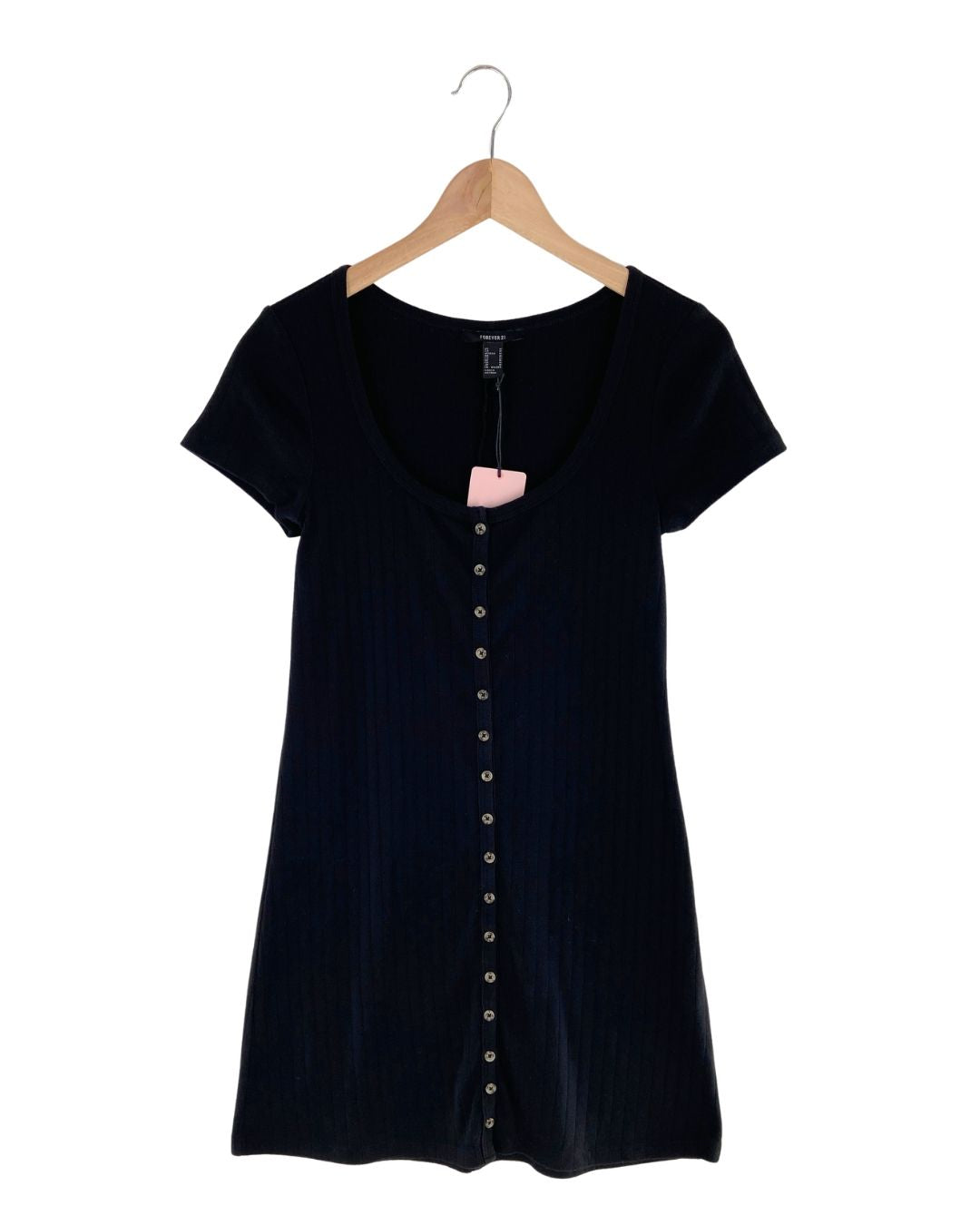 Vestido mini manga corta