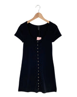 Vestido mini manga corta