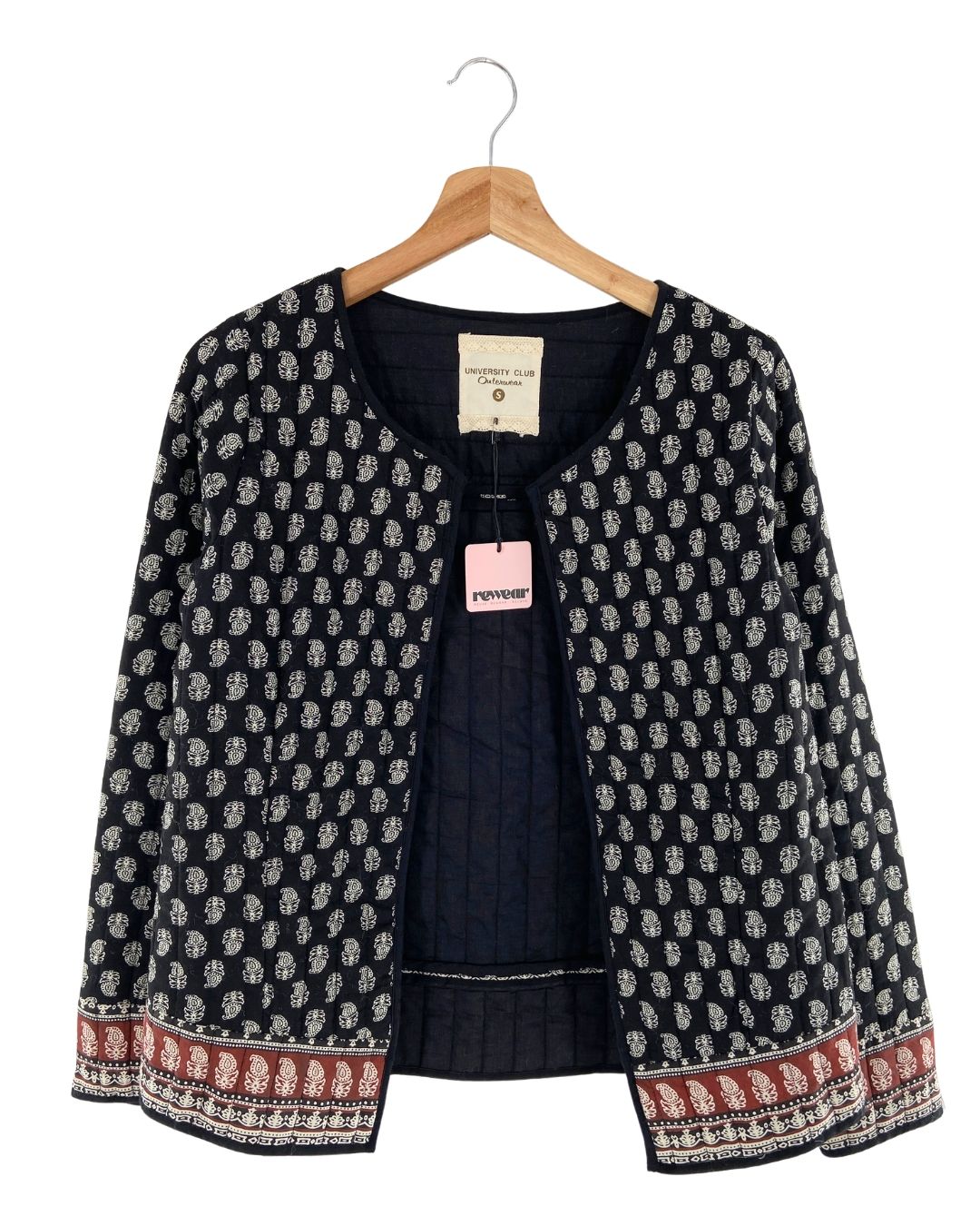 Chaqueta acolchada abierta