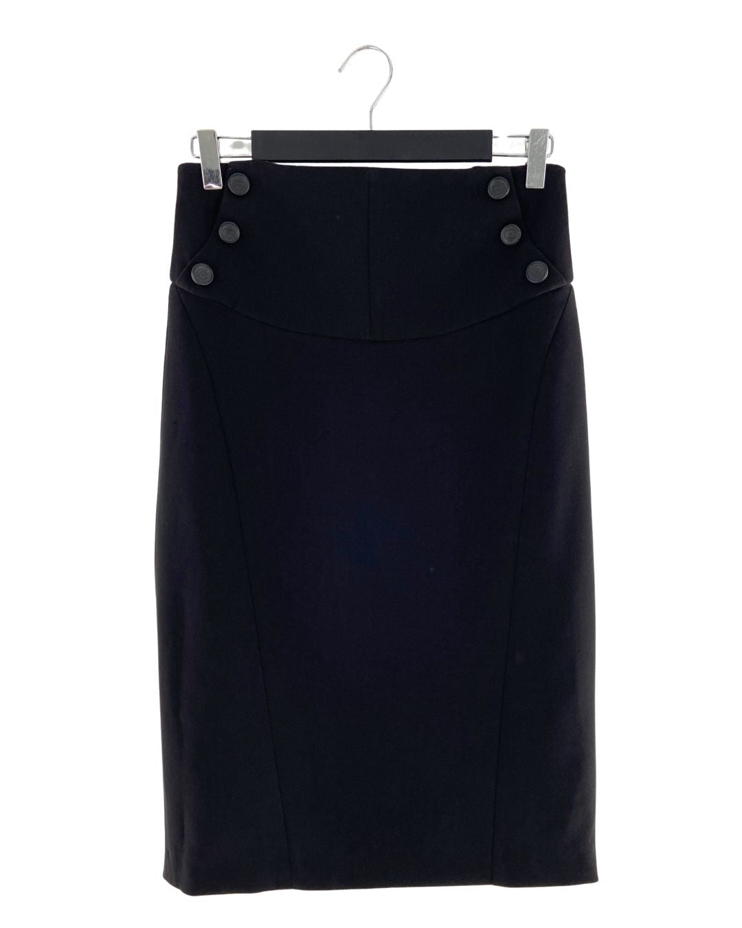 Falda midi  botones en cintura