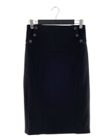 Falda midi  botones en cintura