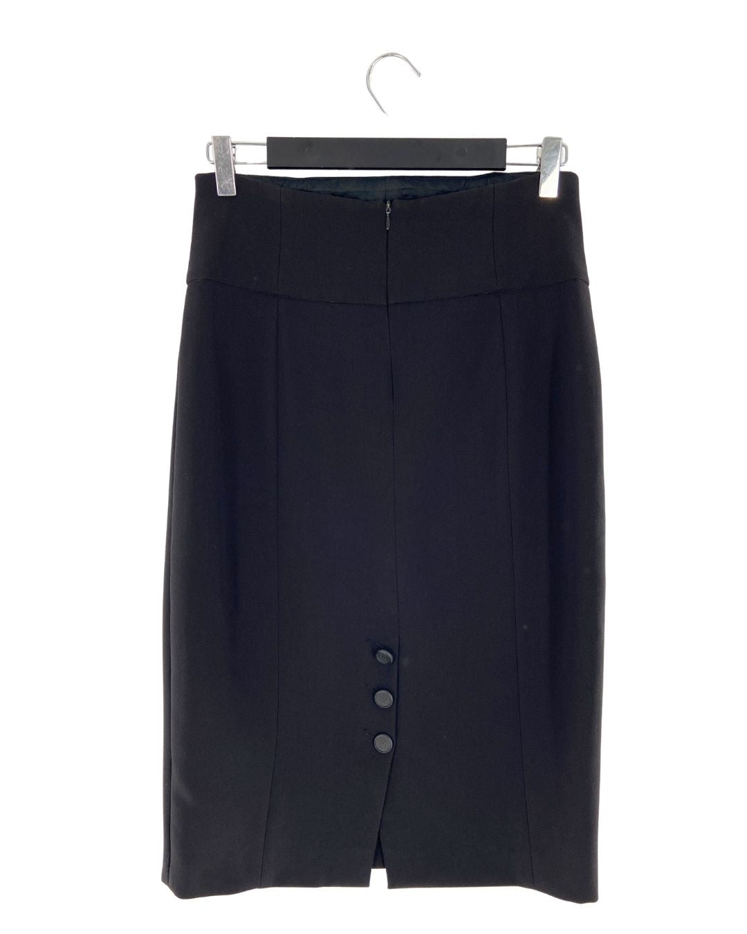 Falda midi  botones en cintura