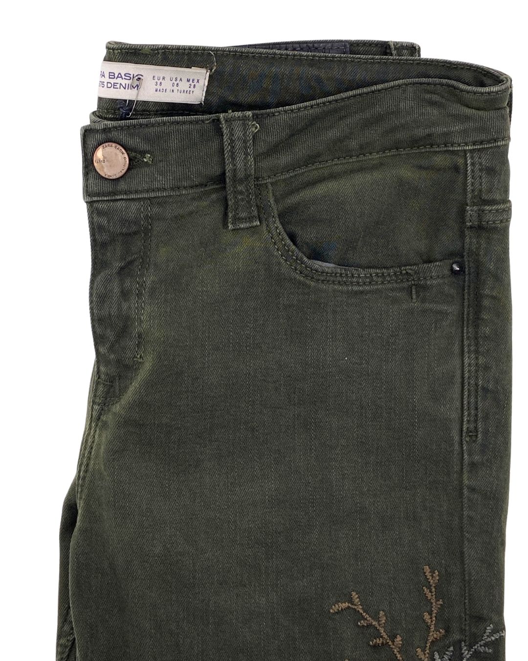 Skinny jean stretch bordado