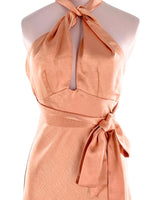 Maxi vestido satinado