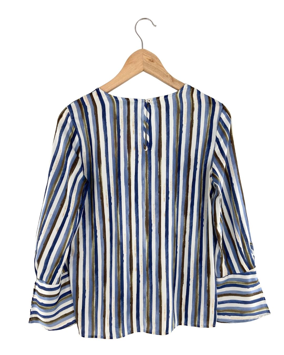 Blusa satinada print pincelada