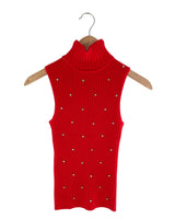 Saco sleeveless cuello alto