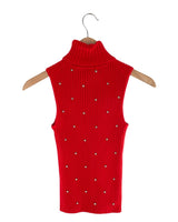 Saco sleeveless cuello alto