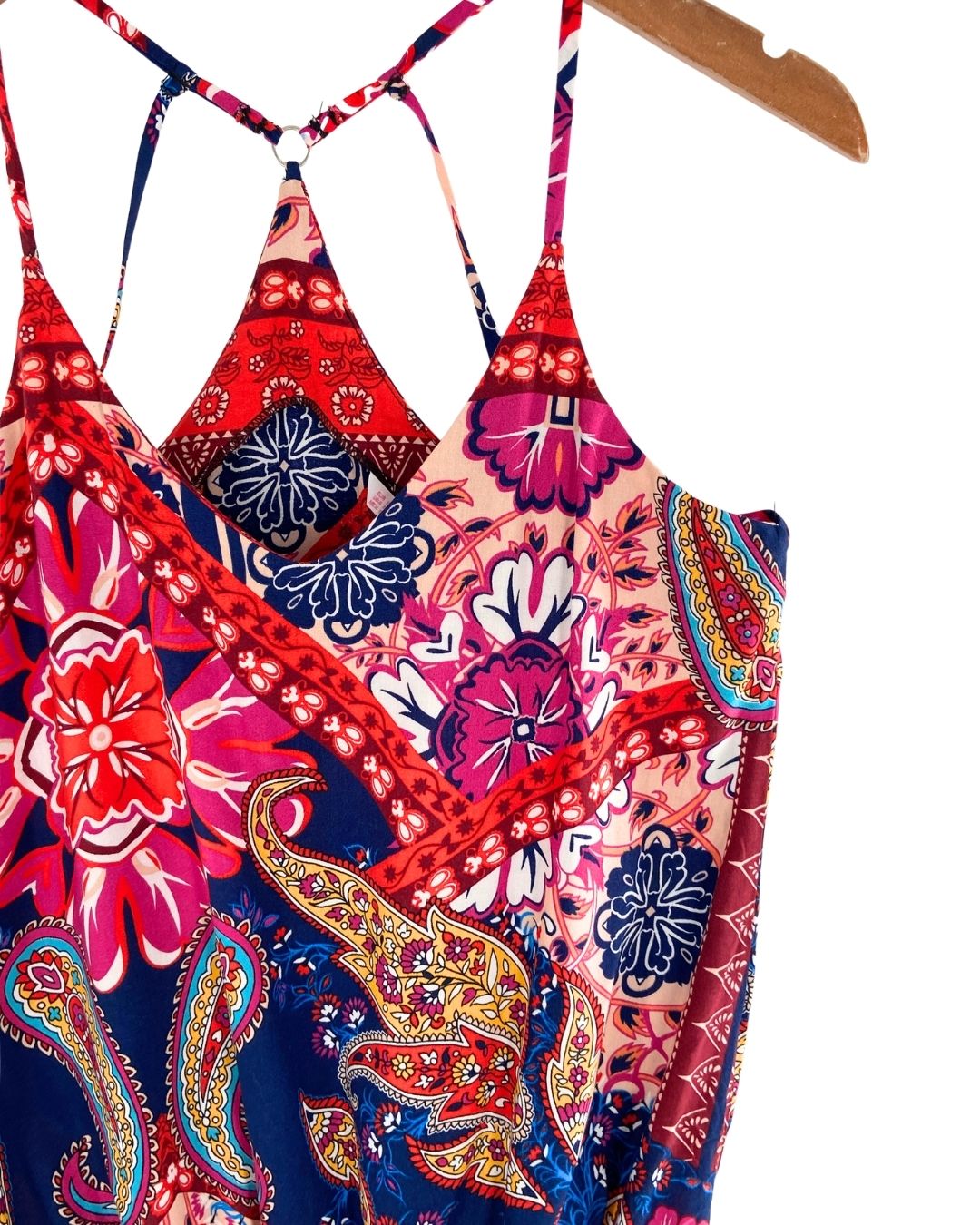Body de tiras cruzadas print