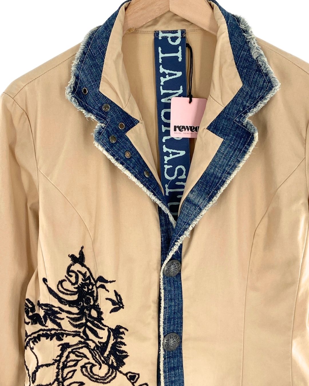Chaqueta abotonada textura