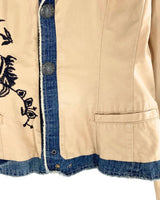 Chaqueta abotonada textura