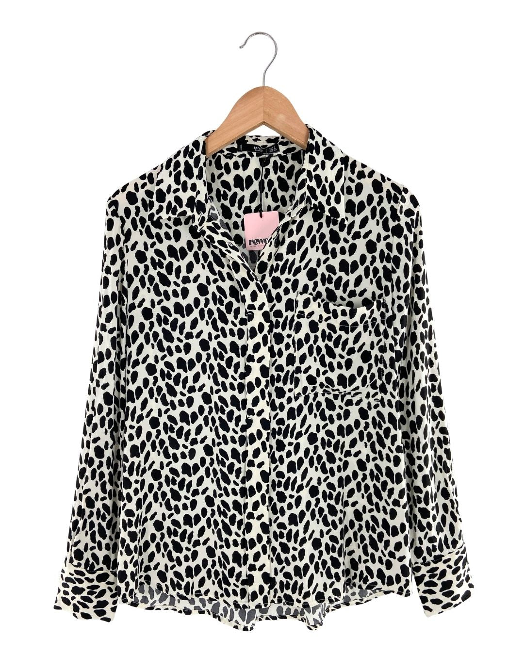 Camisa manga larga satinada