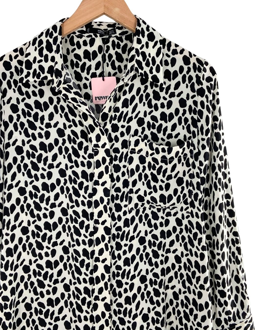 Camisa manga larga satinada