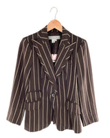 Blazer a rayas un boton