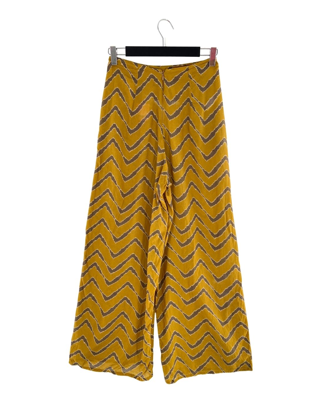 Pantalon satinado cremallera