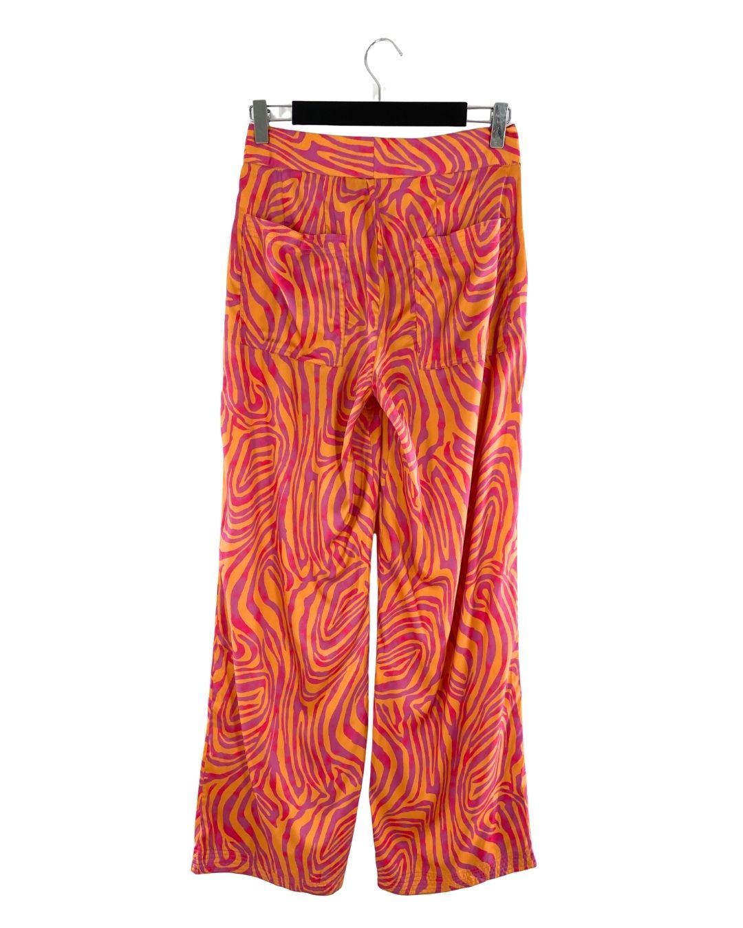 Pantalon satinado print ondas