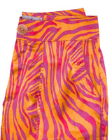 Pantalon satinado print ondas
